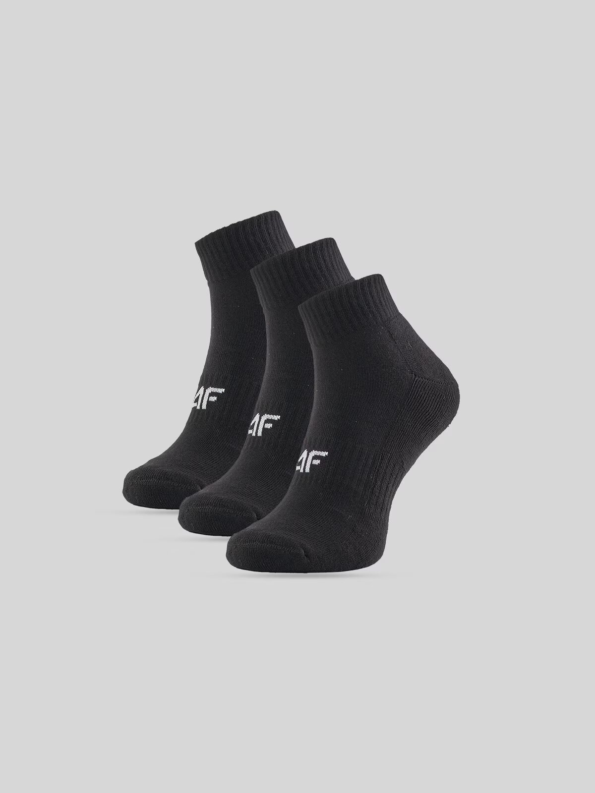 4F Șosete scurte (3-pack) pentru femei - negre 35-38