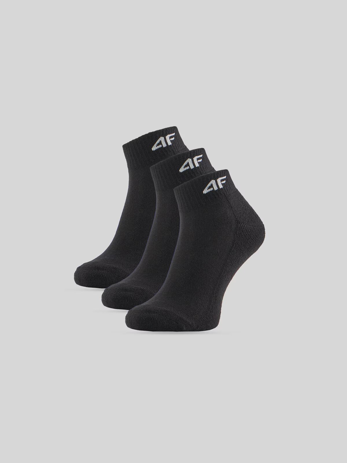 4F Șosete scurte (3-pack) pentru fete - negre 35-37