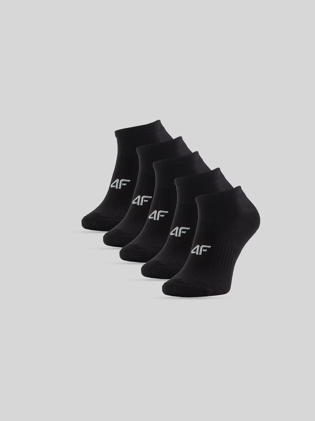 4F Șosete scurte (5-pack) pentru femei - negre 39-42