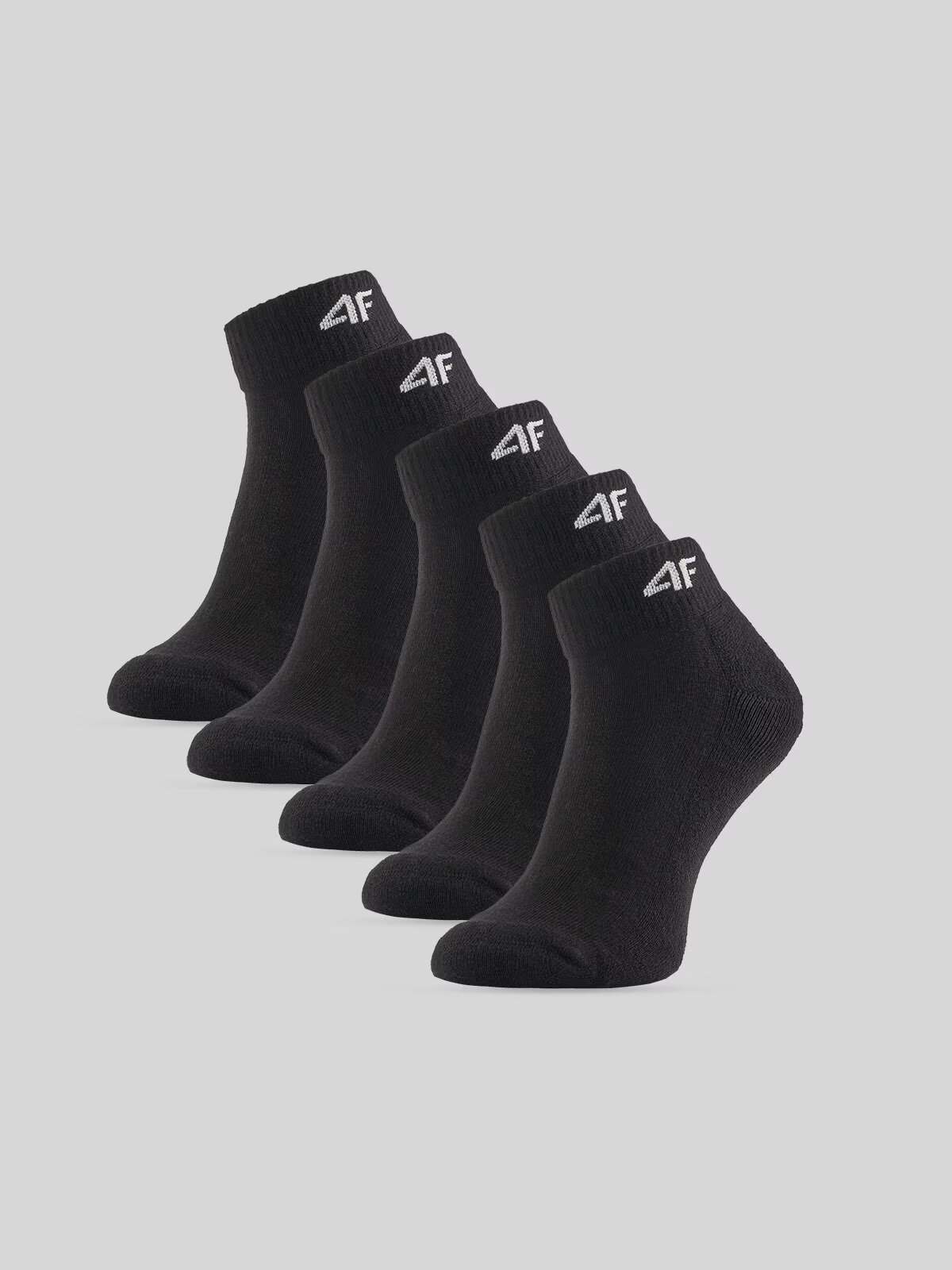 4F Șosete scurte (5-pack) pentru fete - negre 32-34
