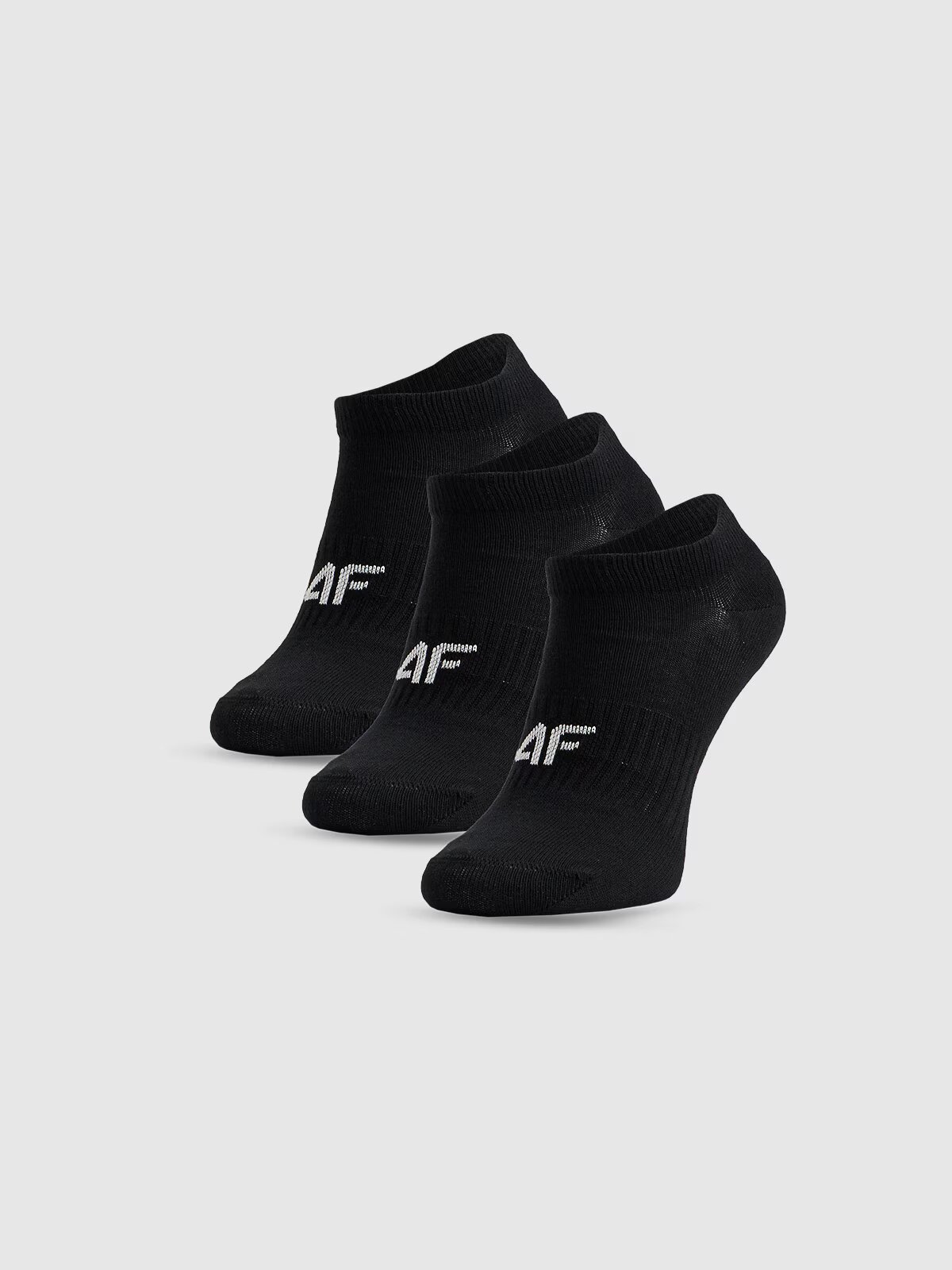 4F Șosete scurte (pachet de 3) pentru băieți - negre 35-37