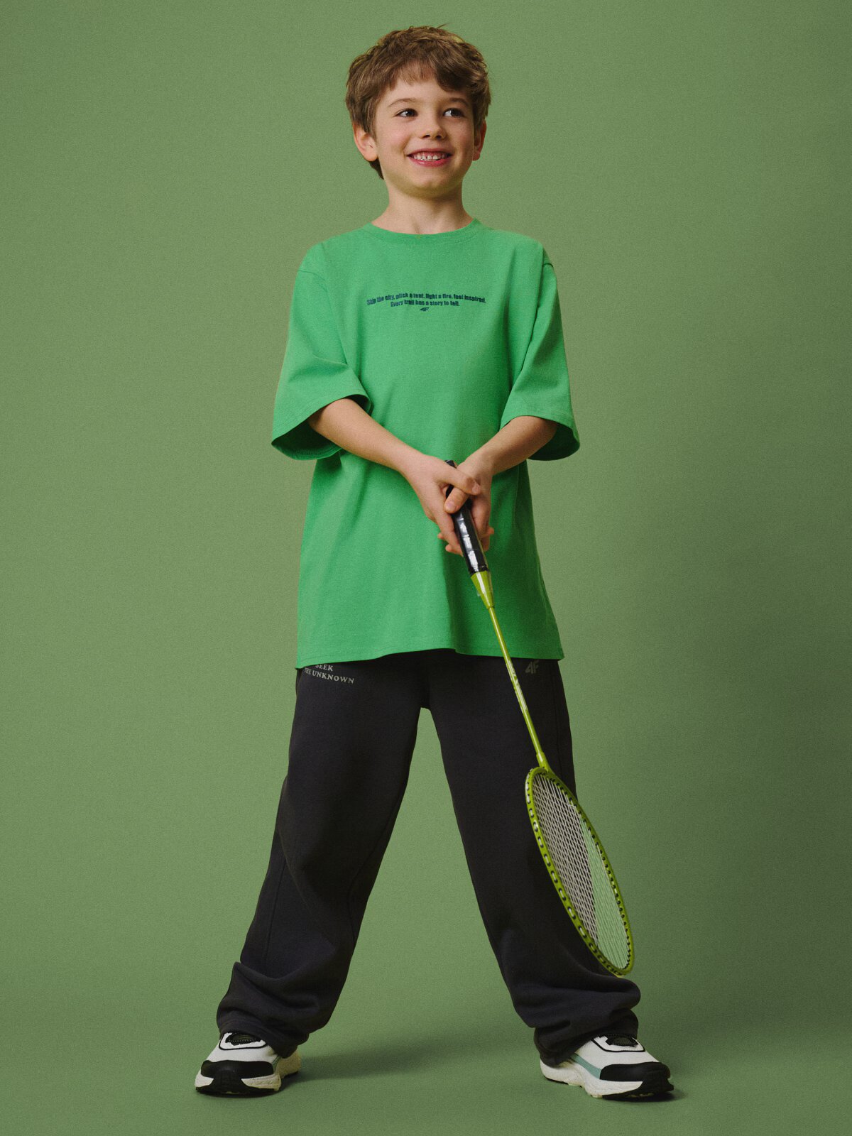 4F T-shirt loose cu imprimeu băieți - 158/164 (12-14 ani)