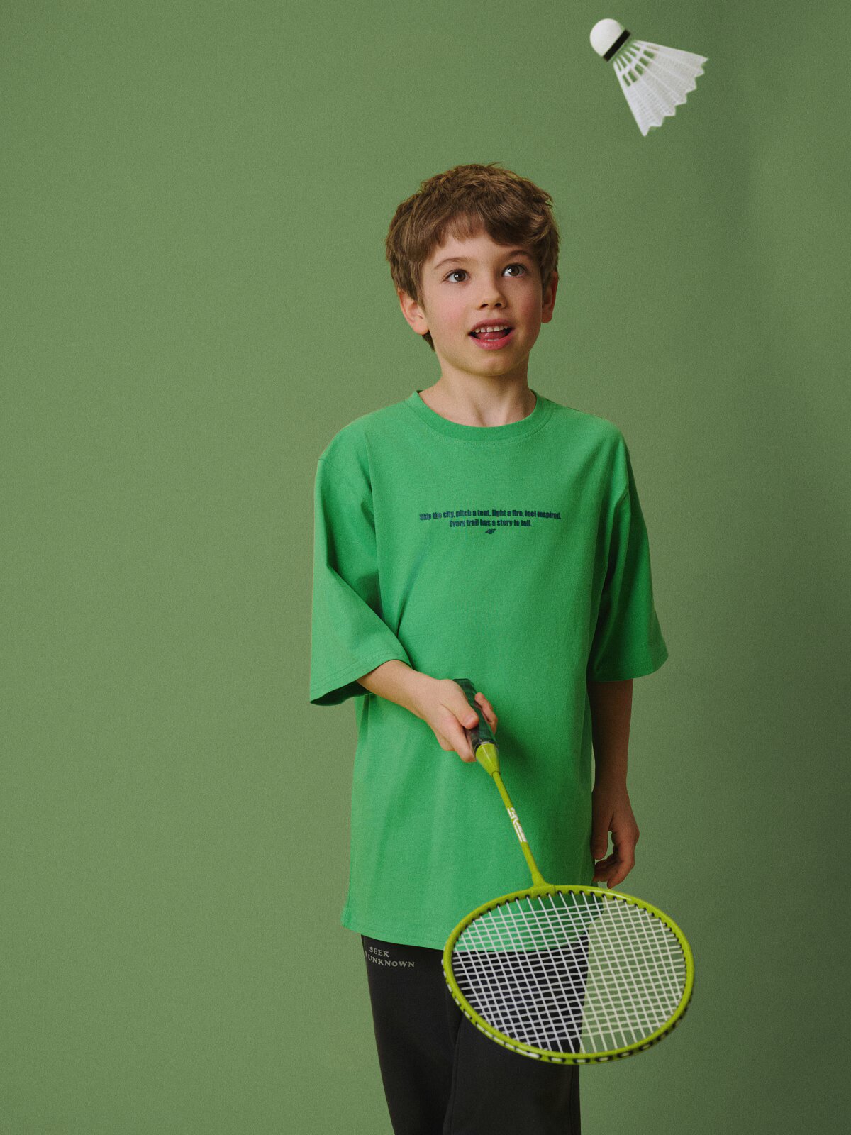 4F T-shirt loose cu imprimeu băieți - 158/164 (12-14 ani)