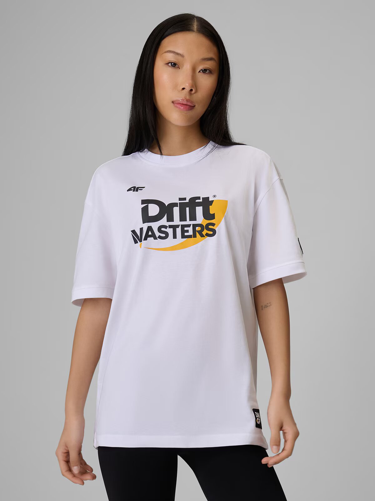 4F T-shirt loose cu imprimeu unisex x Drift Masters - L
