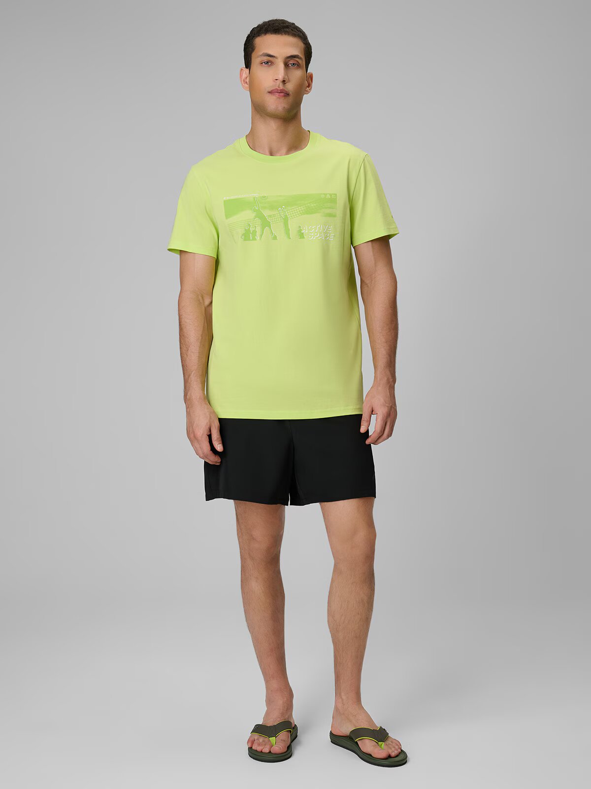 4F T-shirt regular cu imprimeu bărbați - XL