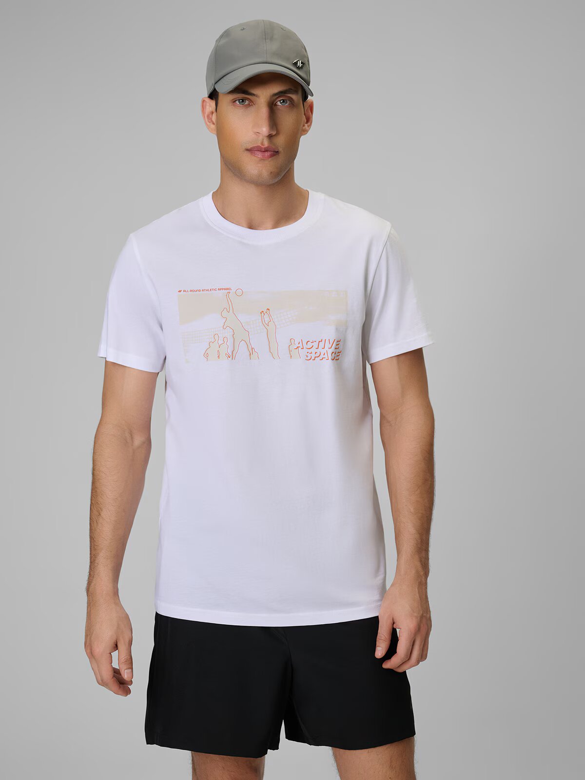 4F T-shirt regular cu imprimeu bărbați - XL
