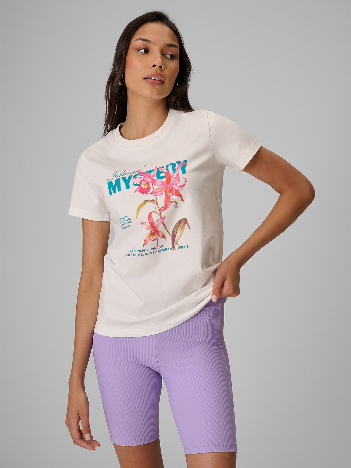 4F T-shirt regular cu imprimeu damă - M