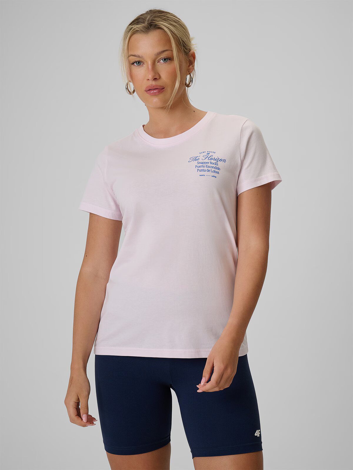 4F T-shirt regular cu imprimeu damă - S