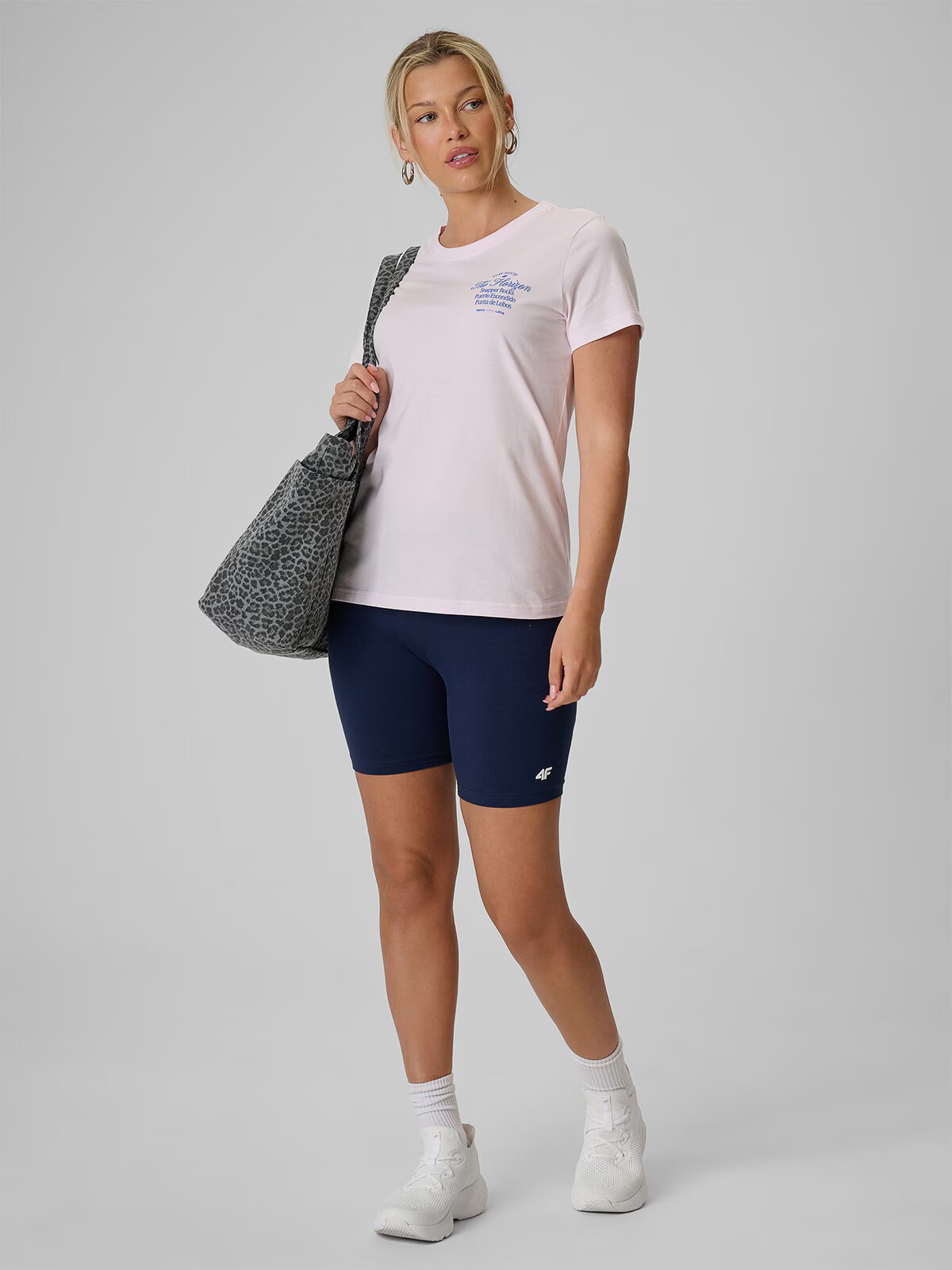 4F T-shirt regular cu imprimeu damă - S