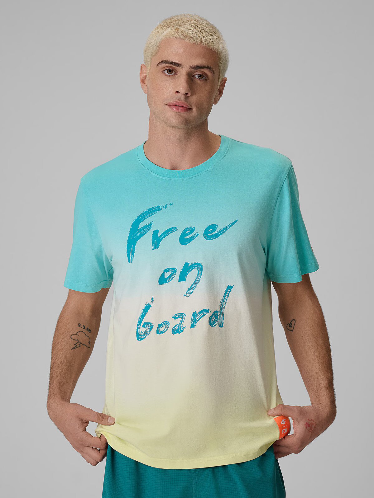 4F T-shirt regular cu imprimeu pentru bărbați - M