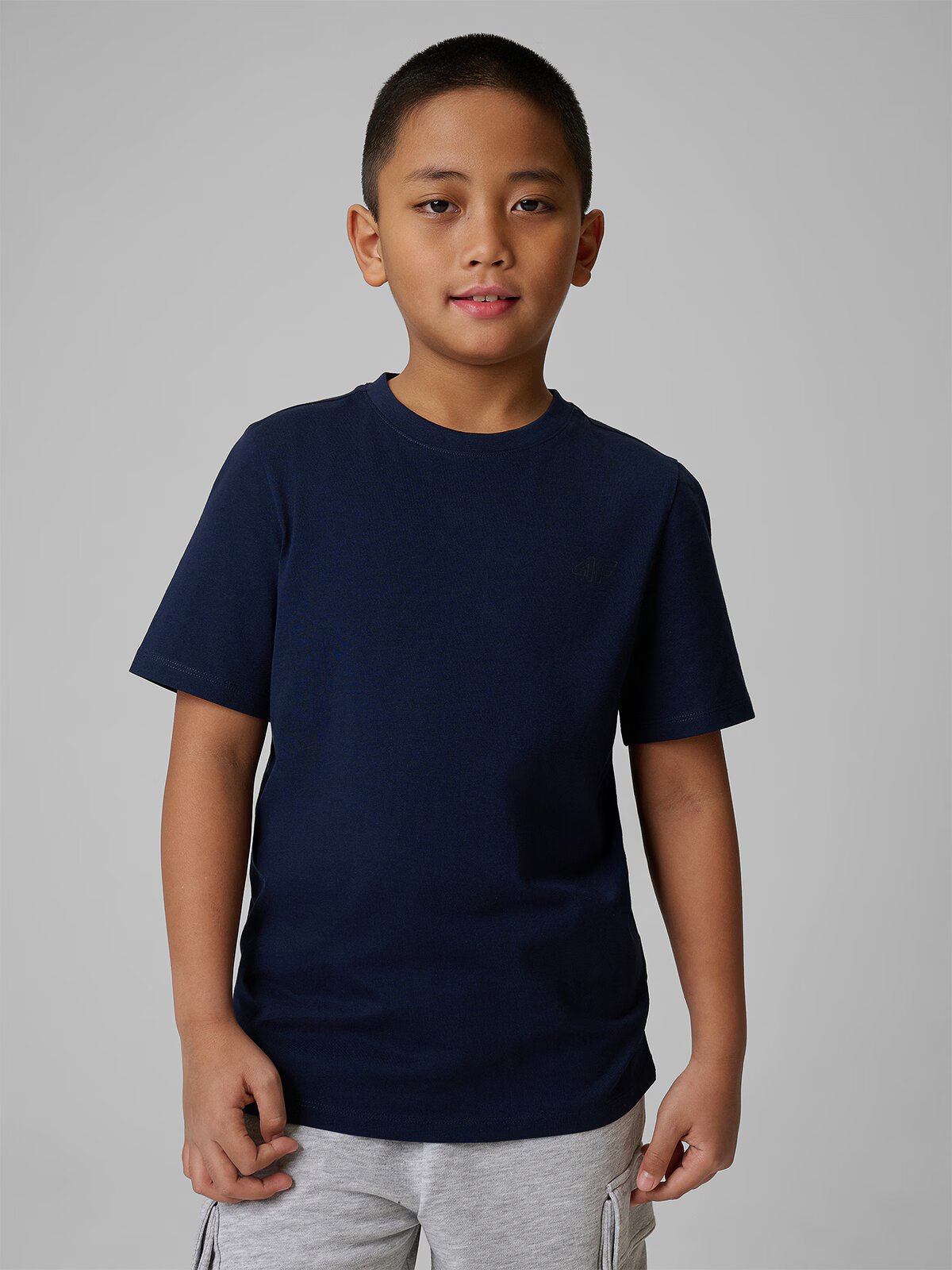 4F T-shirt regular simplu pentru băieți - 146