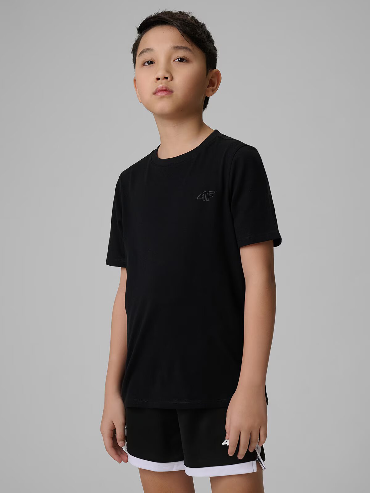 4F T-shirt regular simplu pentru băieți - 152