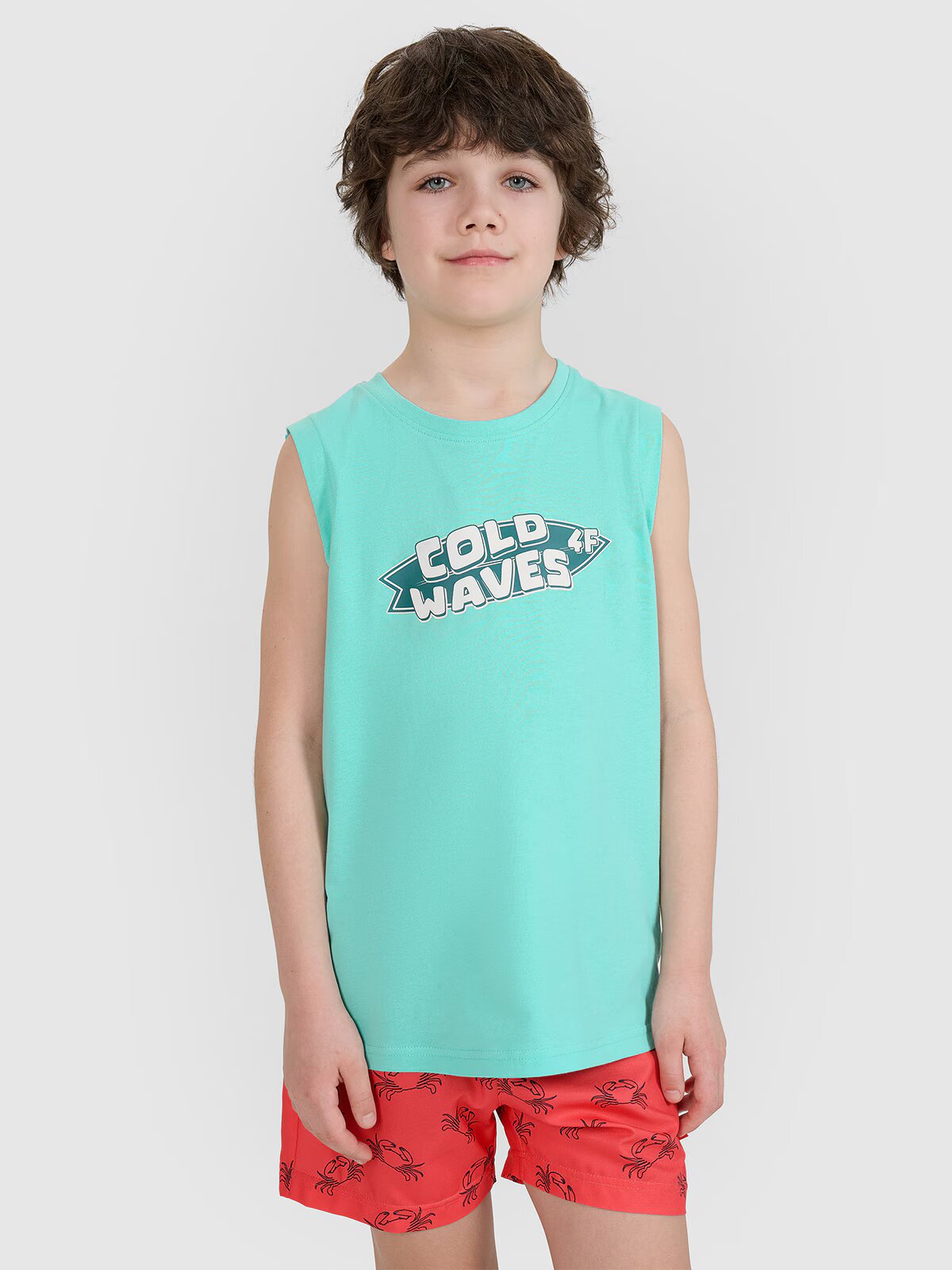 4F Tank top regular cu imprimeu pentru băieți - 122