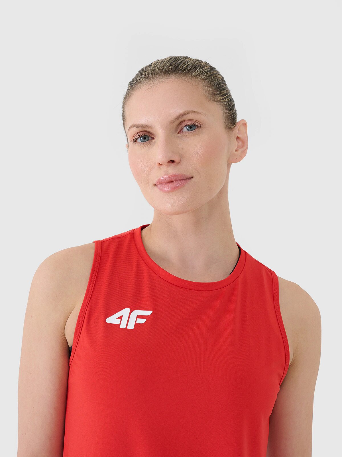 4F Top de antrenament cu uscare rapidă pentru femei - roșu M