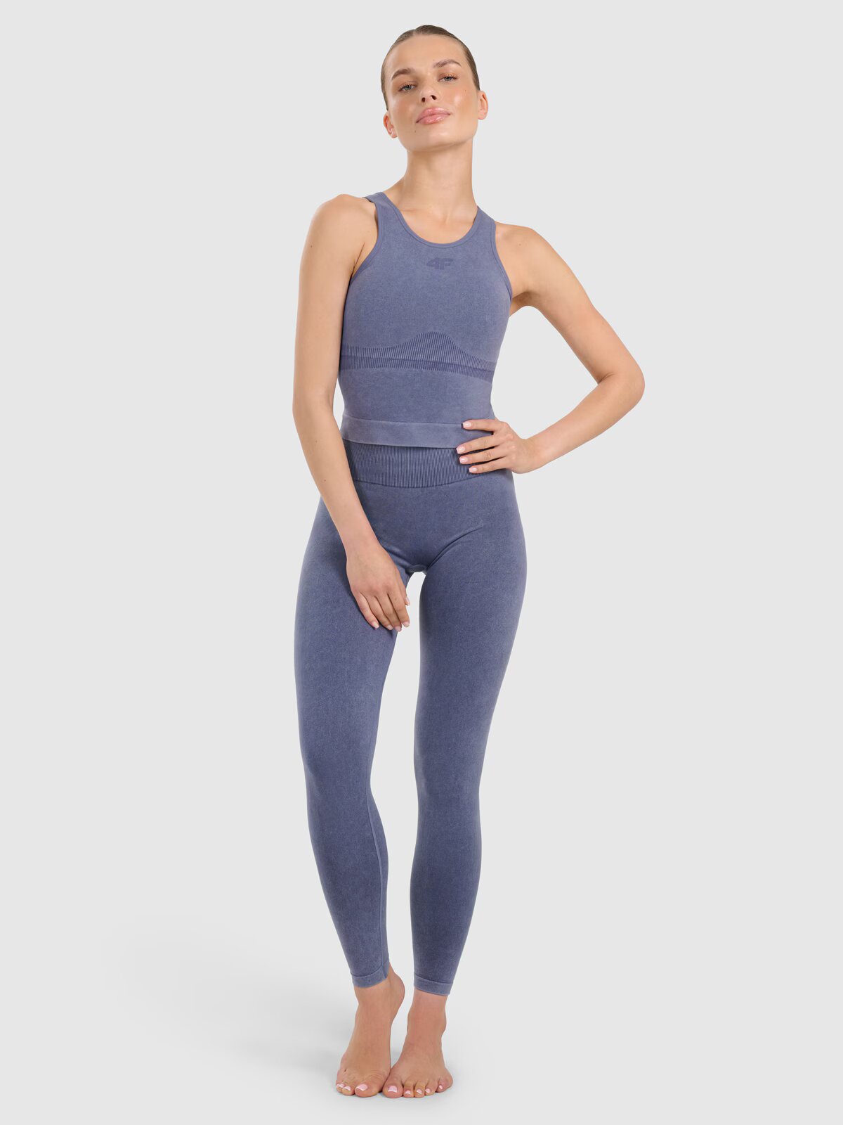 4F Top slim de yoga și pilates cu uscare rapidă pentru femei - XS/S