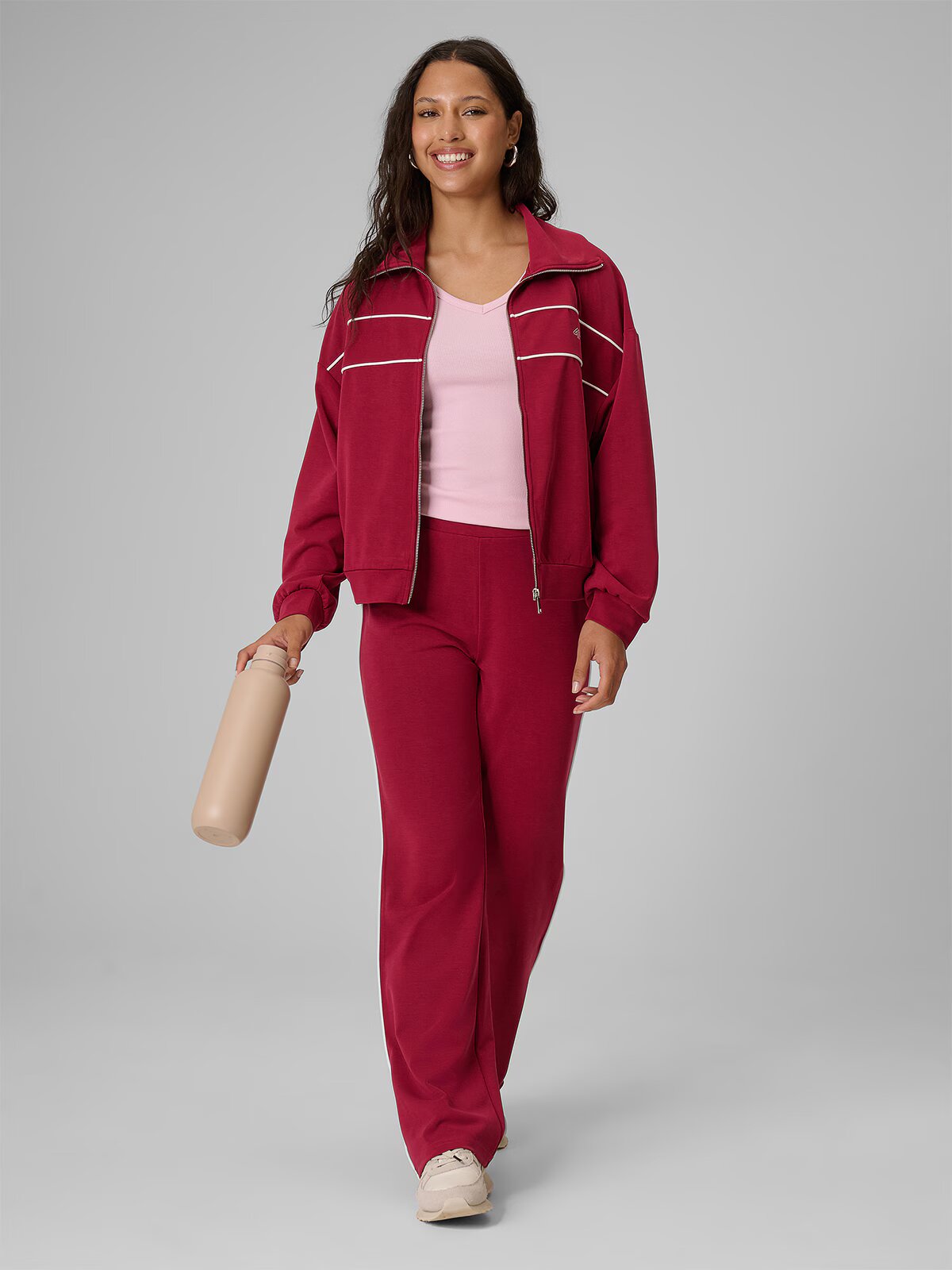 4F Top slim din tricot reiat femei - XS