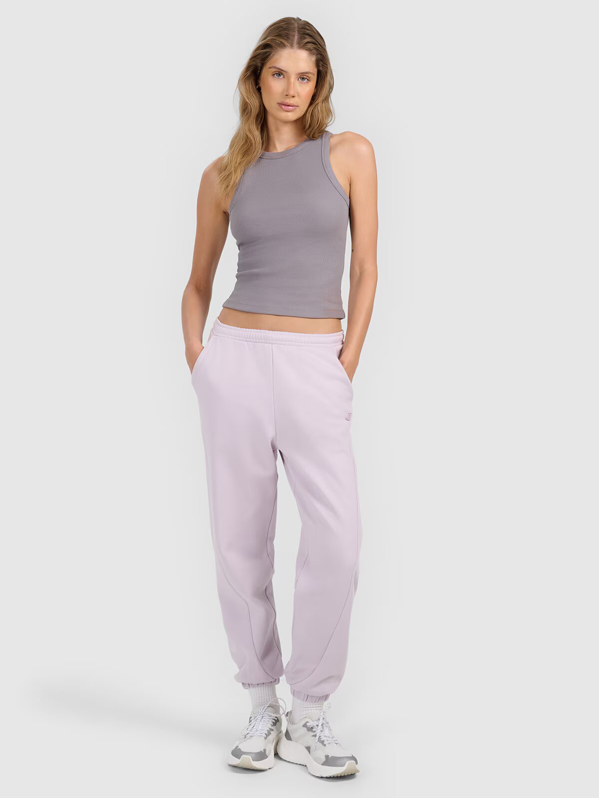 4F Top slim din tricot striat pentru femei - S