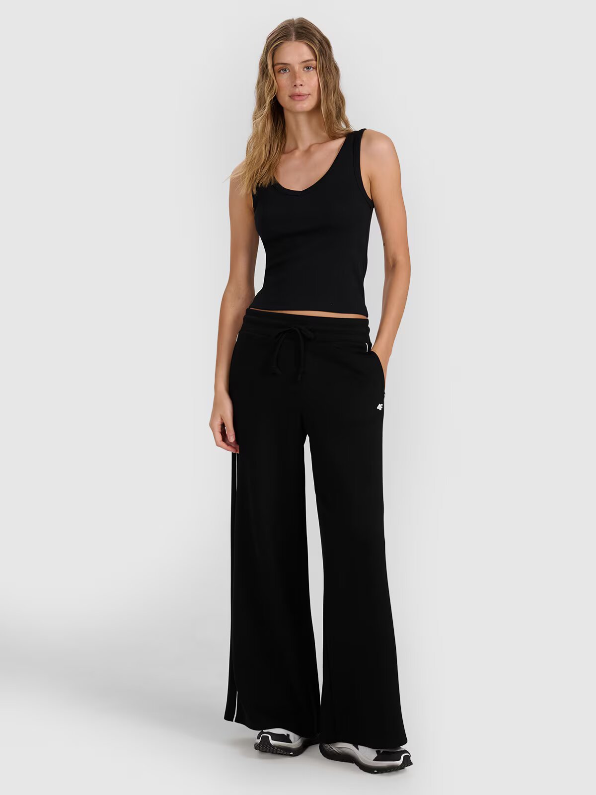 4F Top slim din tricot striat pentru femei - XS