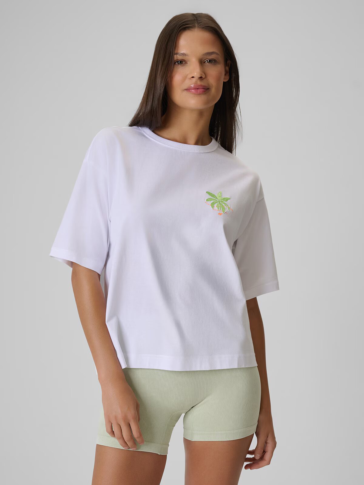 4F Tricou boxy cu imprimeu pentru femei - XS