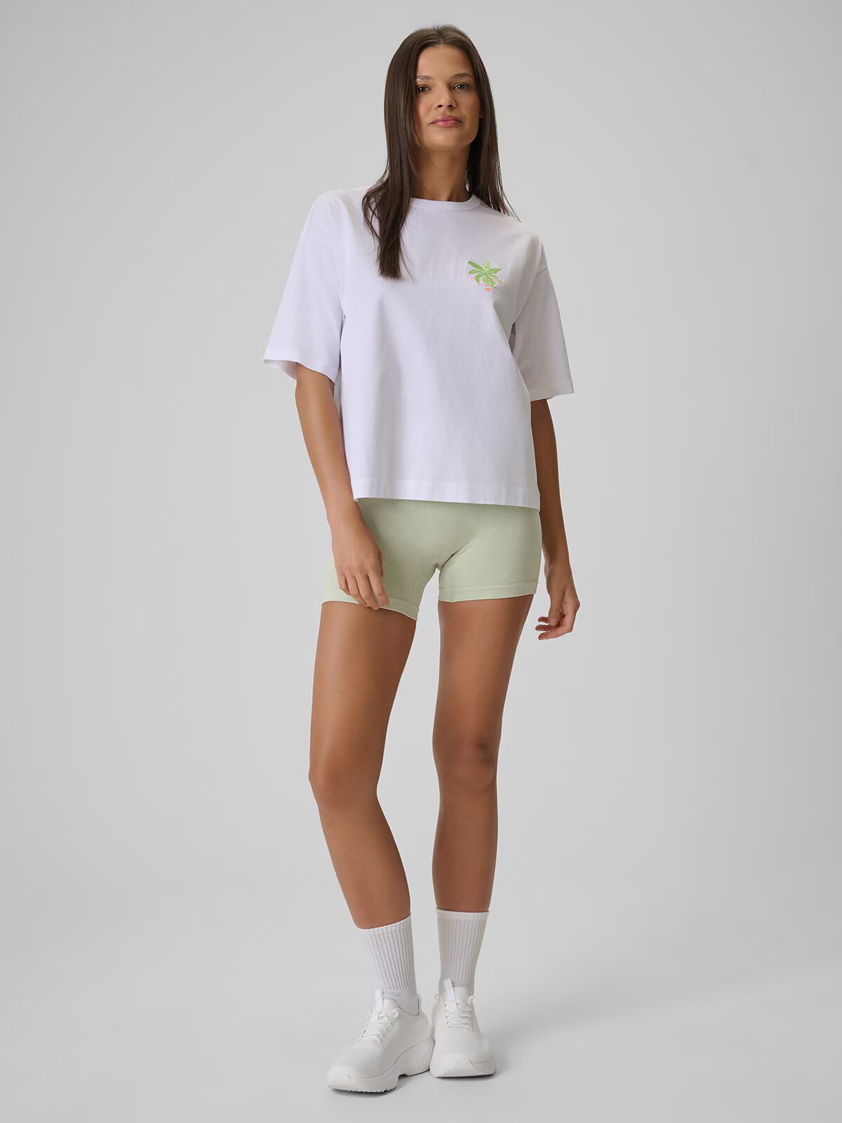 4F Tricou boxy cu imprimeu pentru femei - XS