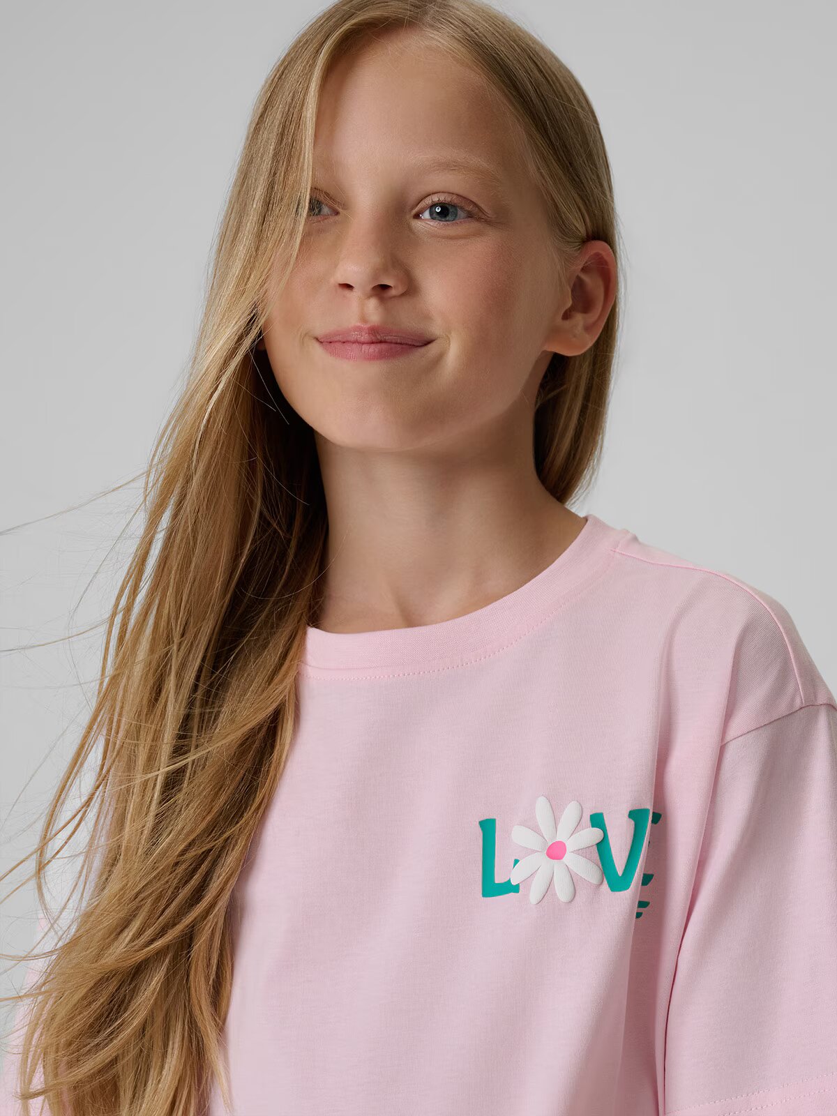 4F Tricou boxy cu imprimeu pentru fete - 134/140 (8-10 ani)