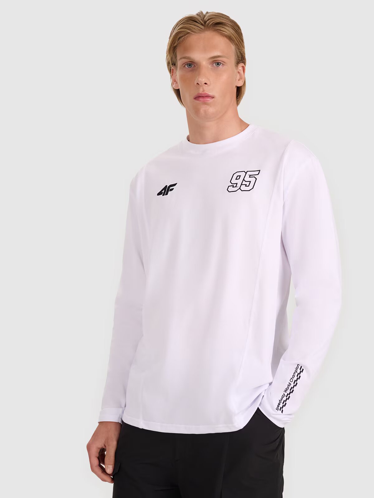4F Tricou cu mânecă lungă regular pentru bărbați x Bartosz Zmarzlik - S