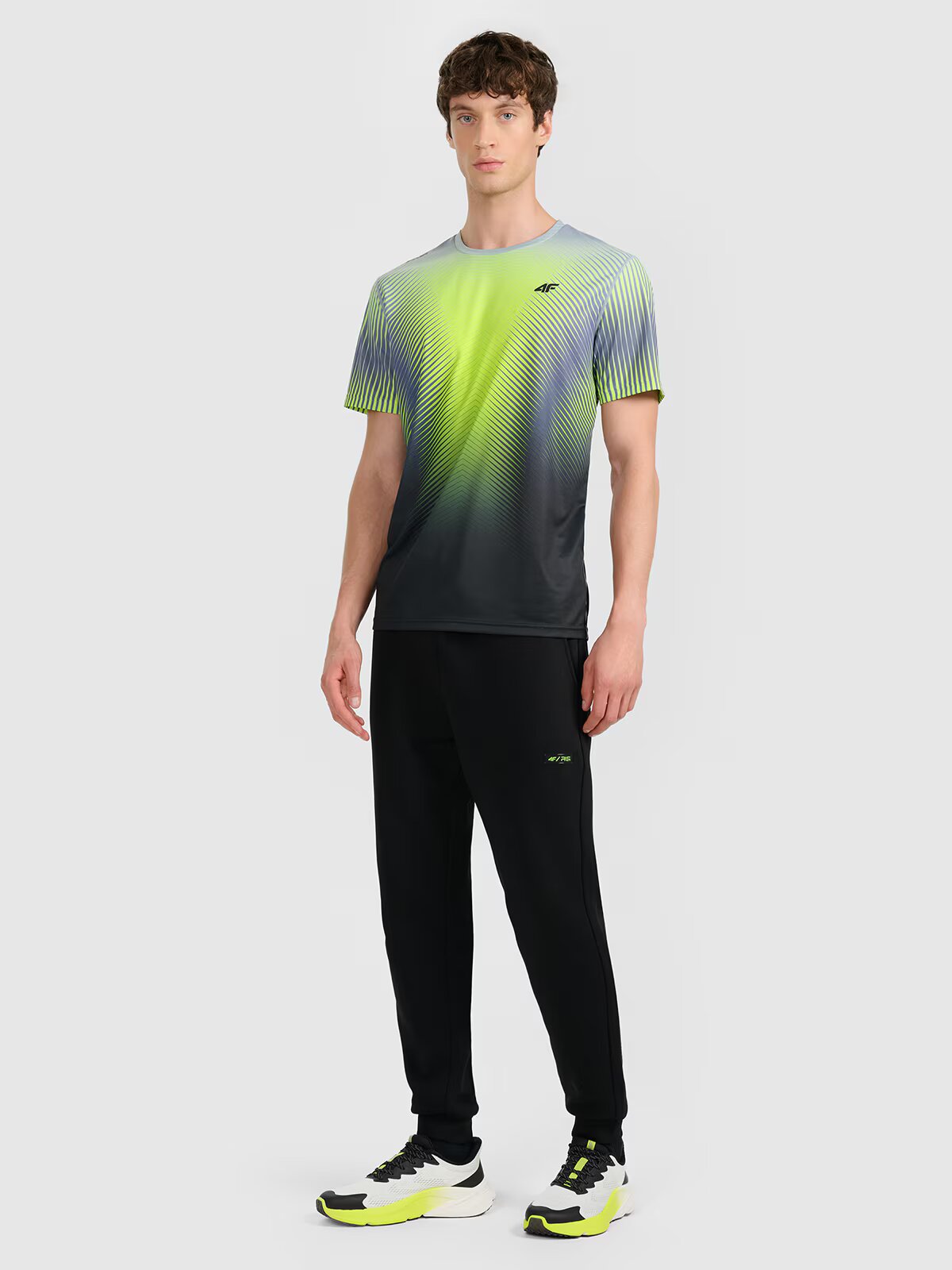 4F Tricou cu uscare rapidă cu imprimeu pentru bărbați x Robert Lewandowski - M