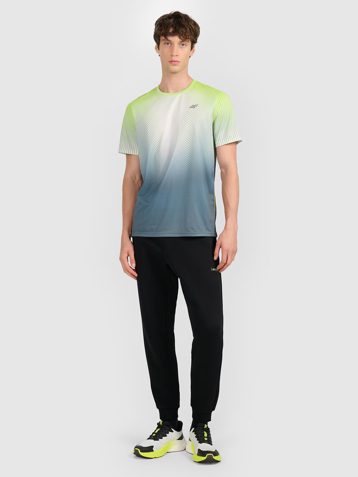 4F Tricou cu uscare rapidă cu imprimeu pentru bărbați x Robert Lewandowski - XL