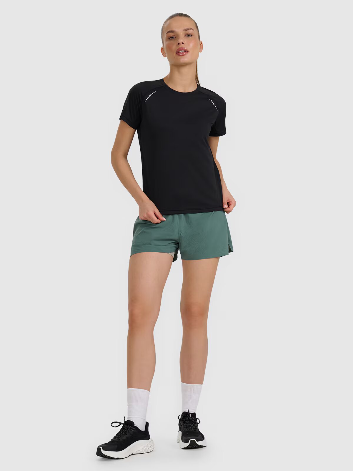 4F Tricou de alergare pe teren cu uscare rapidă pentru femei - XS