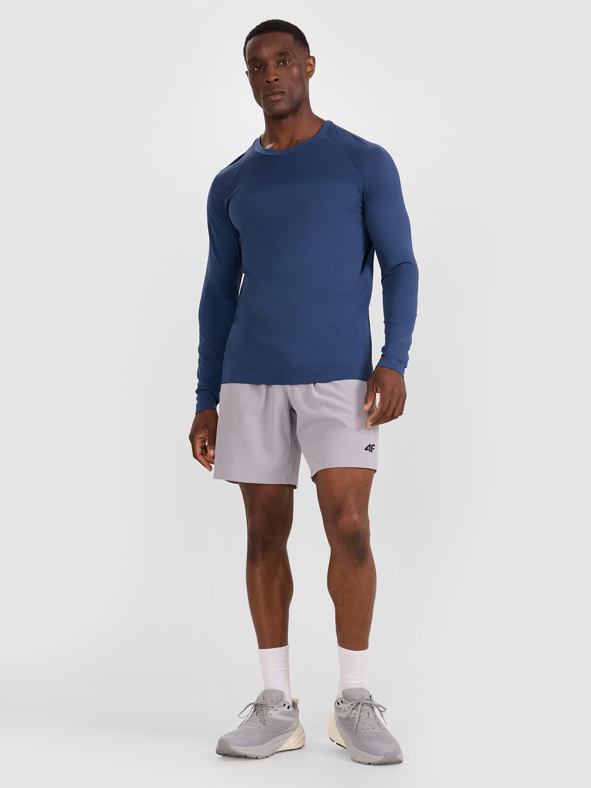 4F Tricou de antrenament cu mânecă lungă fără cusături pentru bărbați - S/M
