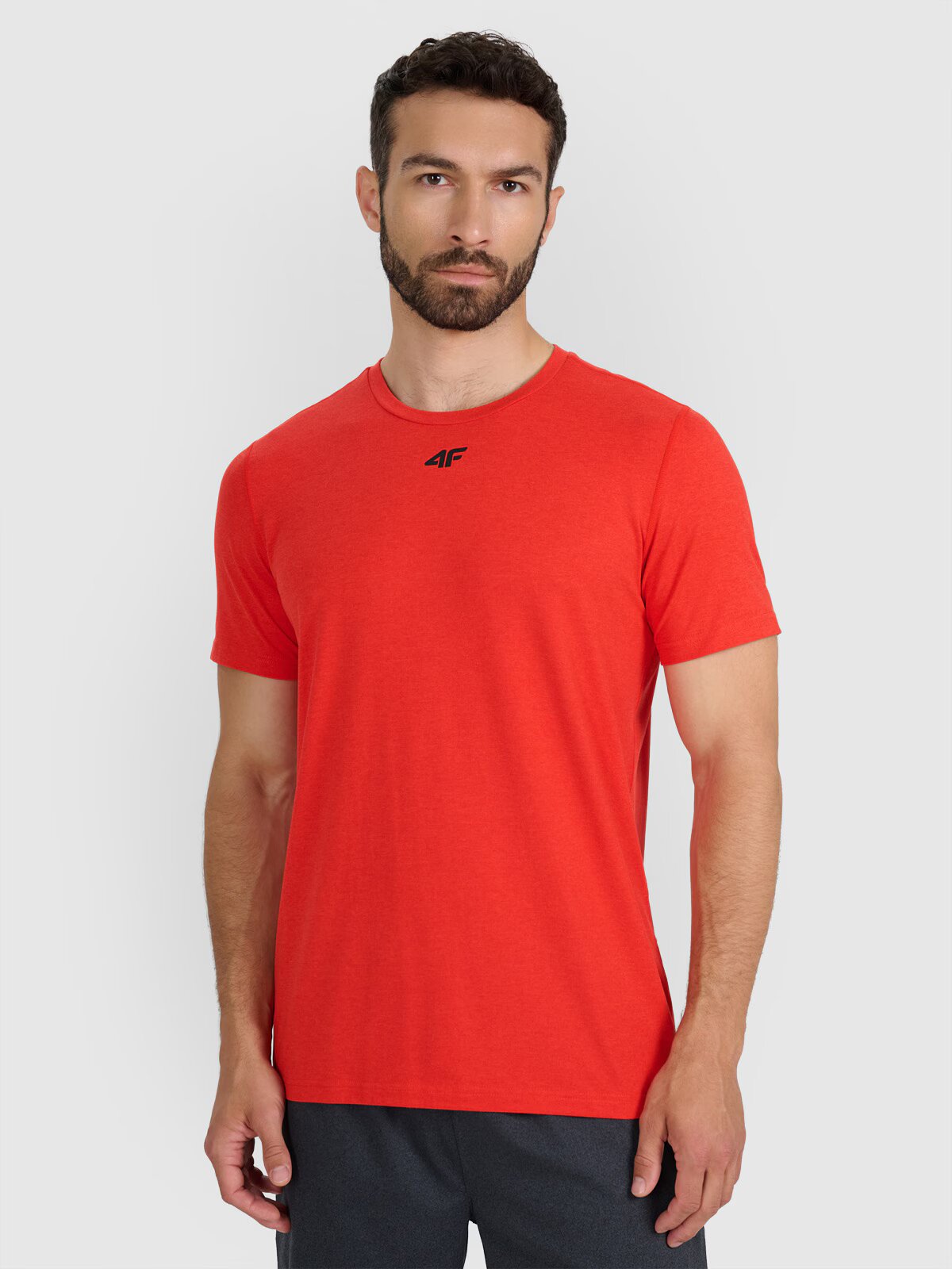 4F Tricou de antrenament cu uscare rapidă pentru bărbați - roșu XXL