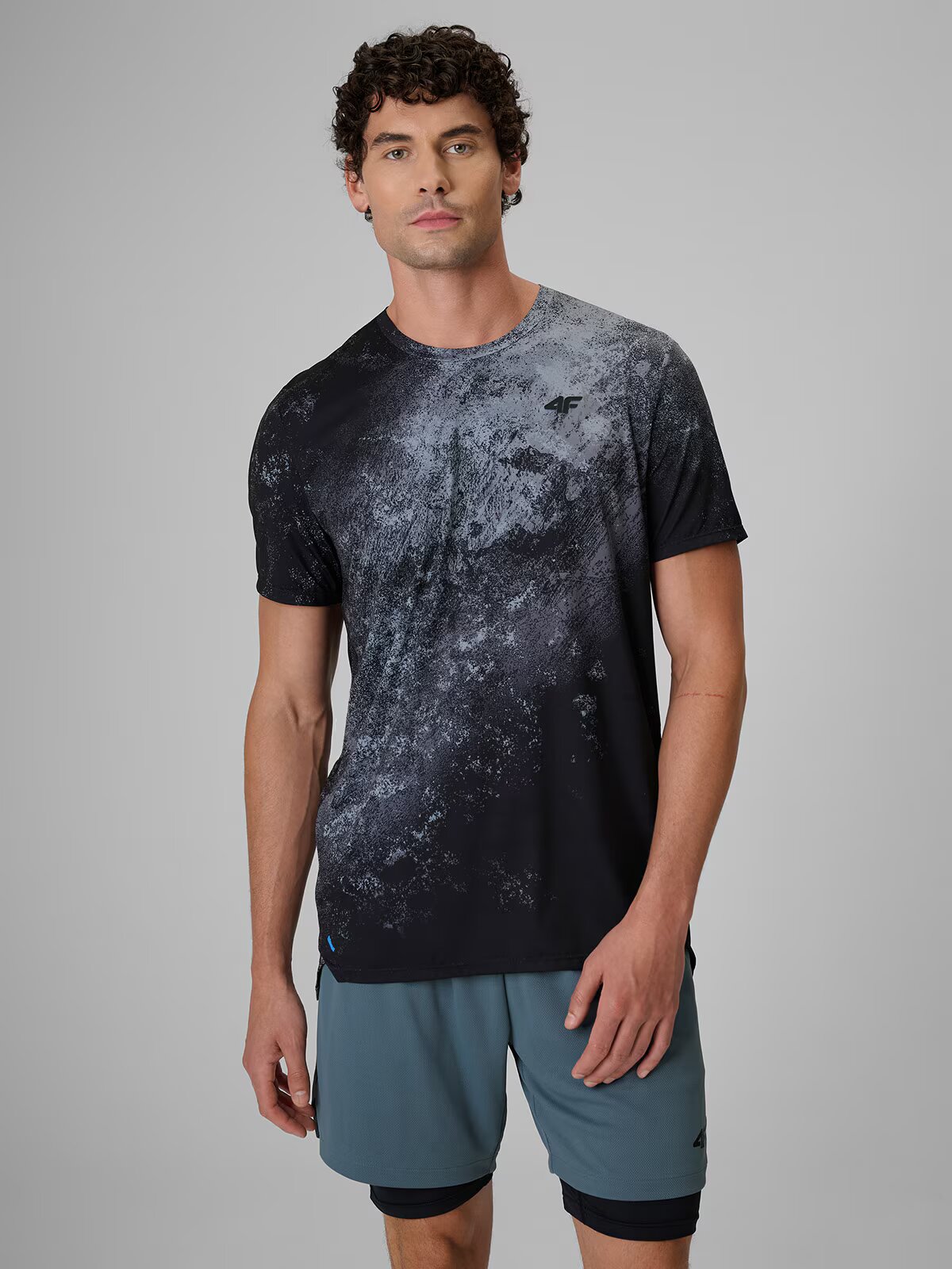 4F Tricou de antrenament cu uscare rapidă pentru bărbați - XXL