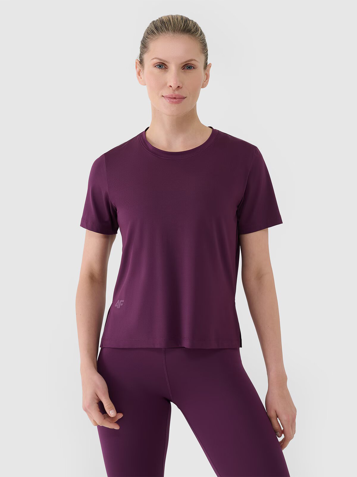 4F Tricou de antrenament oversize cu uscare rapidă pentru femei - XS