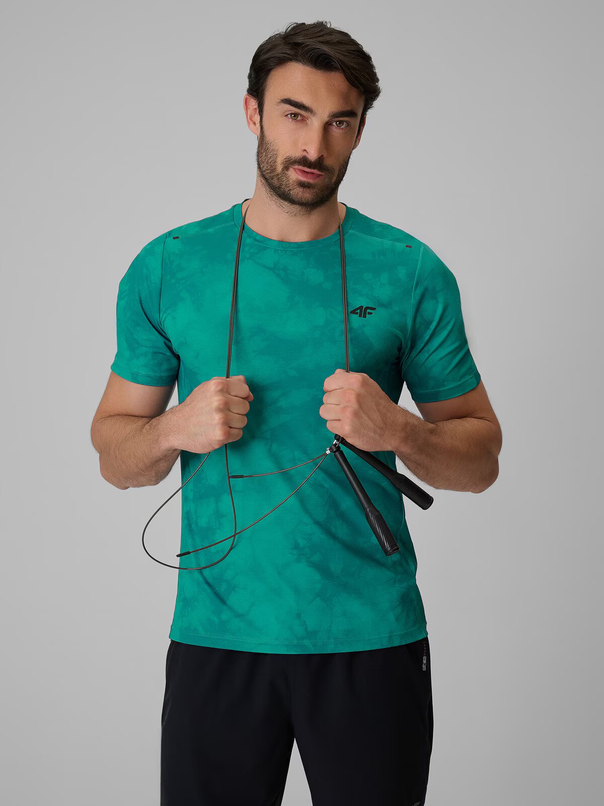 4F Tricou de antrenament regular cu uscare rapidă pentru bărbați - M