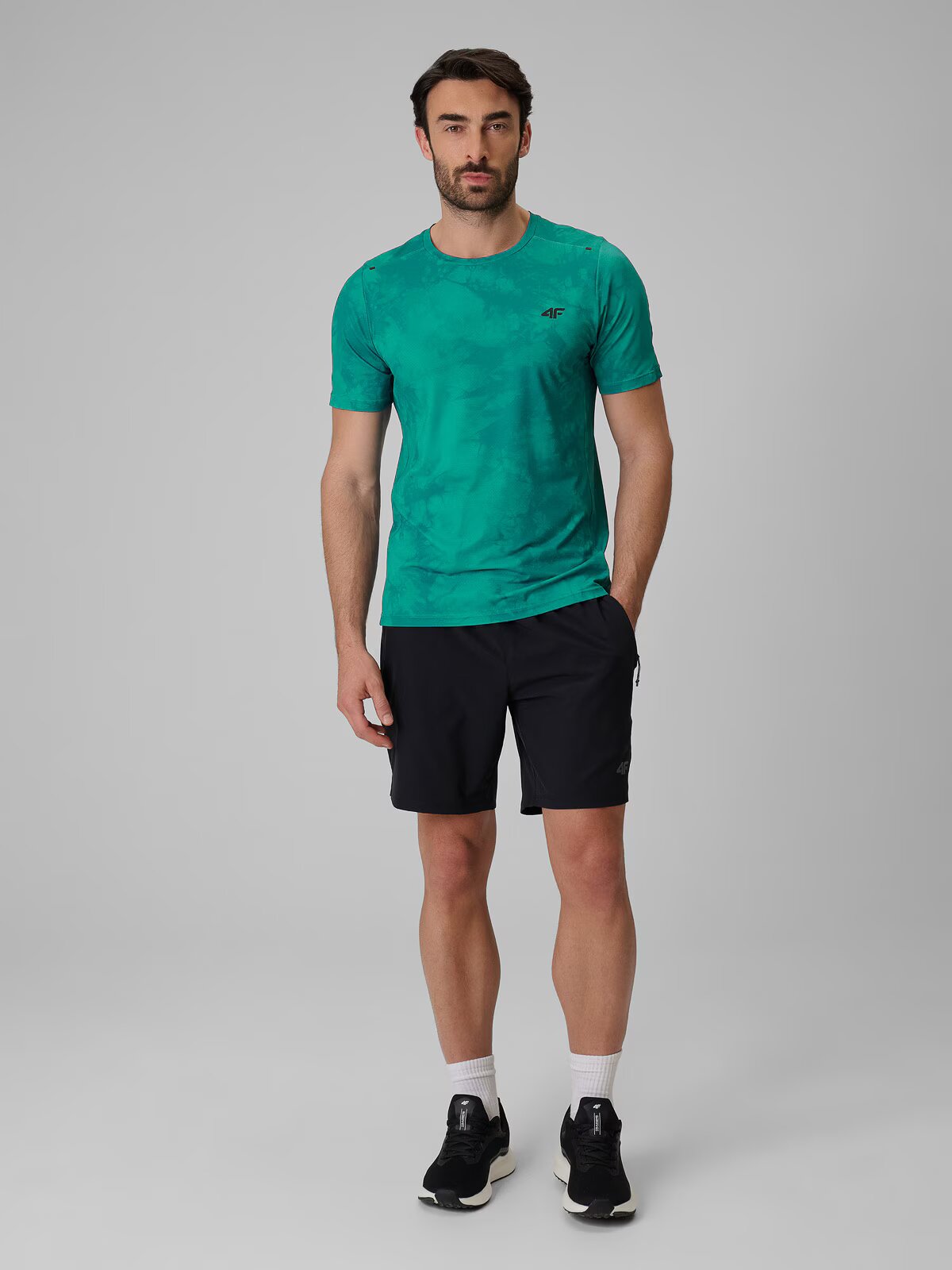 4F Tricou de antrenament regular cu uscare rapidă pentru bărbați - M