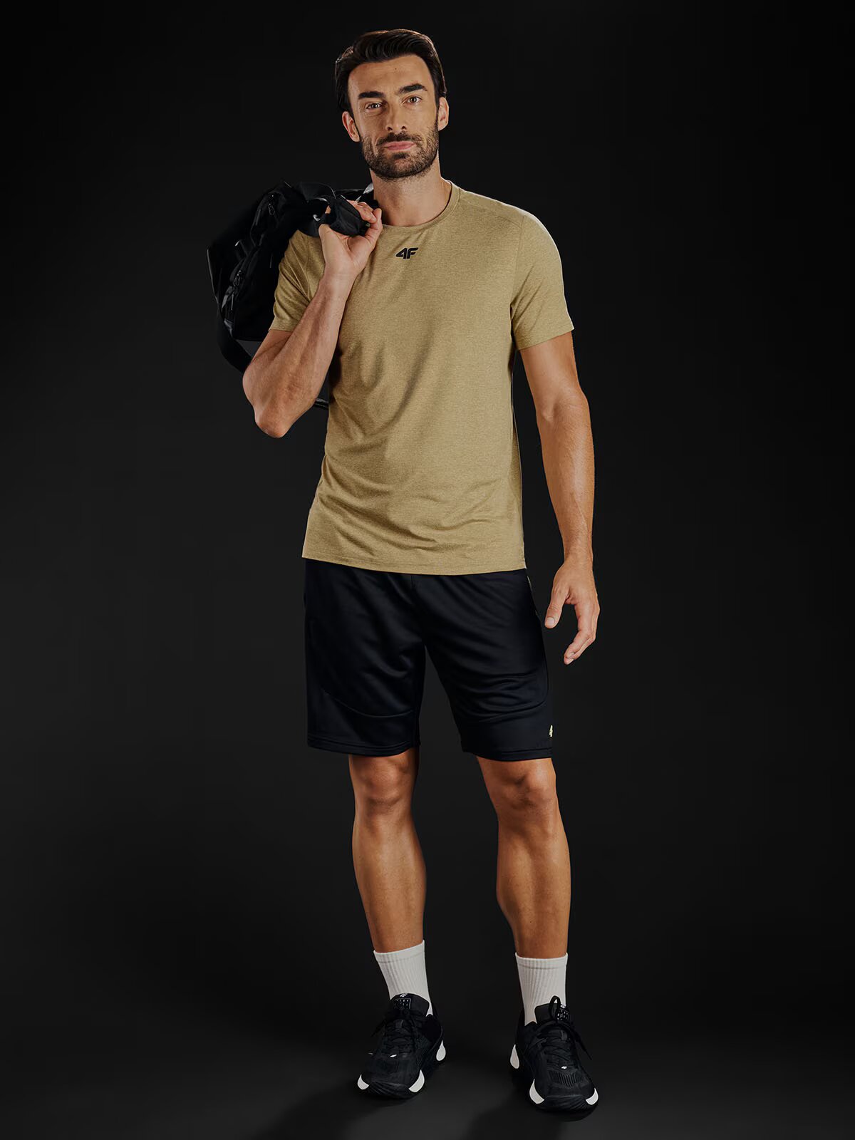 4F Tricou de antrenament regular cu uscare rapidă pentru bărbați - S