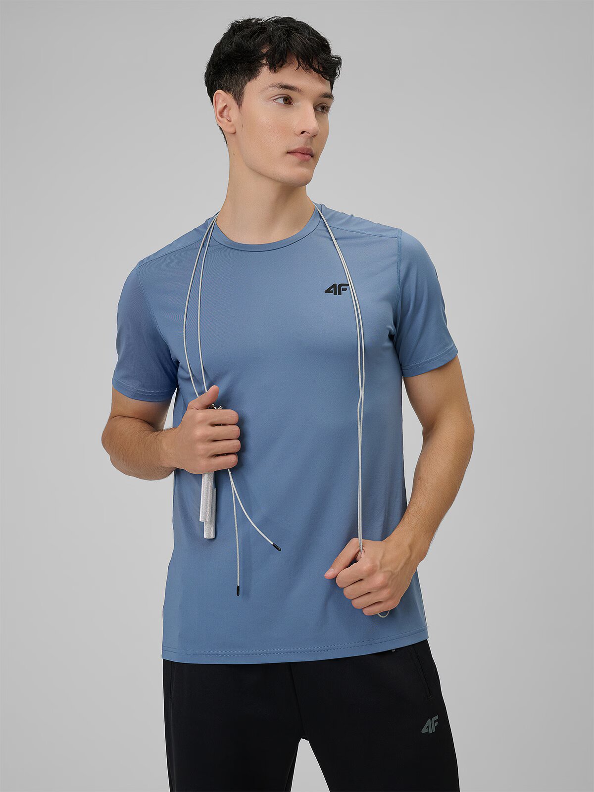 4F Tricou de antrenament regular cu uscare rapidă pentru bărbați - S