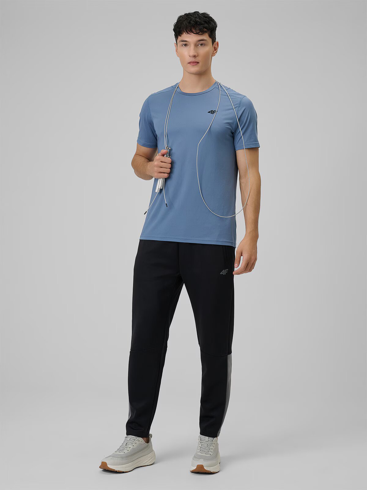 4F Tricou de antrenament regular cu uscare rapidă pentru bărbați - S