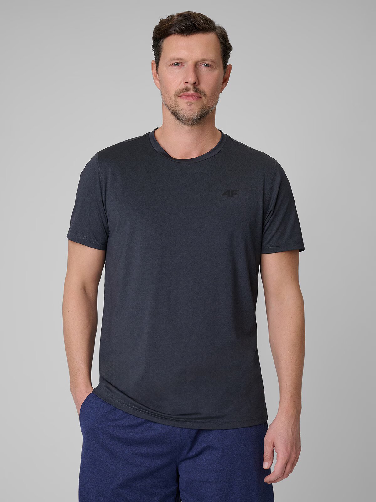 4F Tricou de antrenament regular cu uscare rapidă pentru bărbați - XL