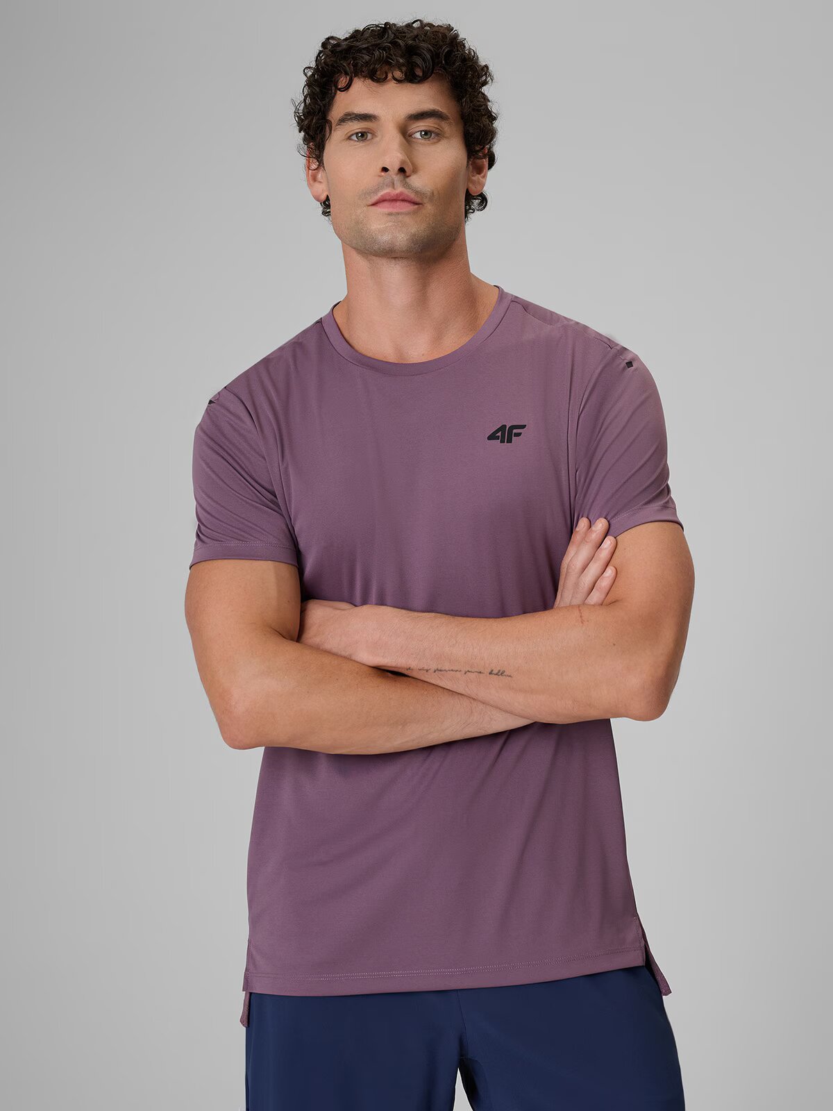 4F Tricou de antrenament regular cu uscare rapidă pentru bărbați - XL