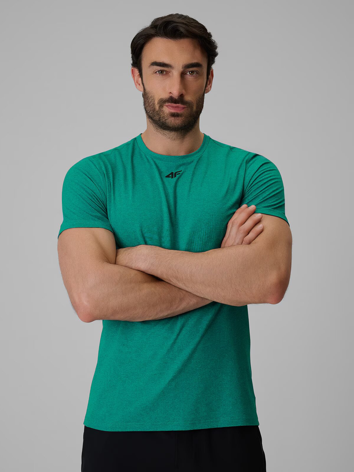 4F Tricou de antrenament regular cu uscare rapidă pentru bărbați - M