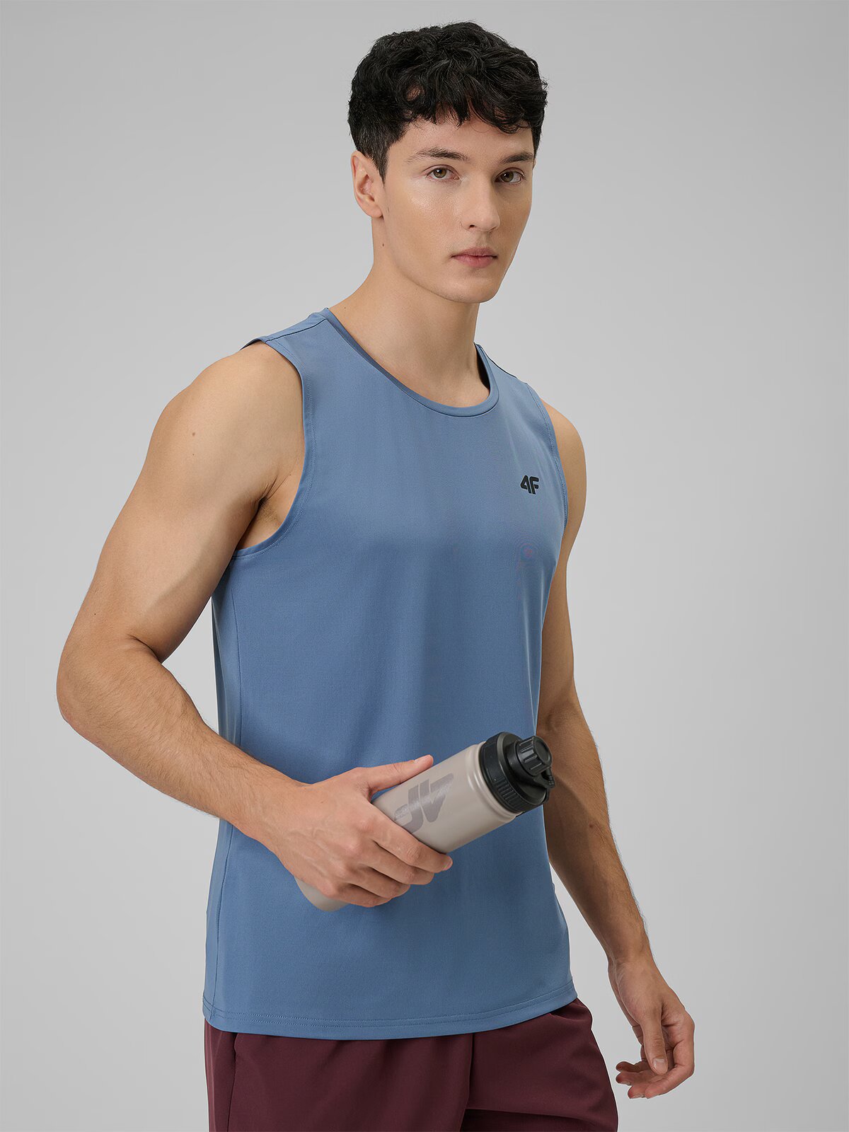 4F Tricou de antrenament regular cu uscare rapidă pentru bărbați - S