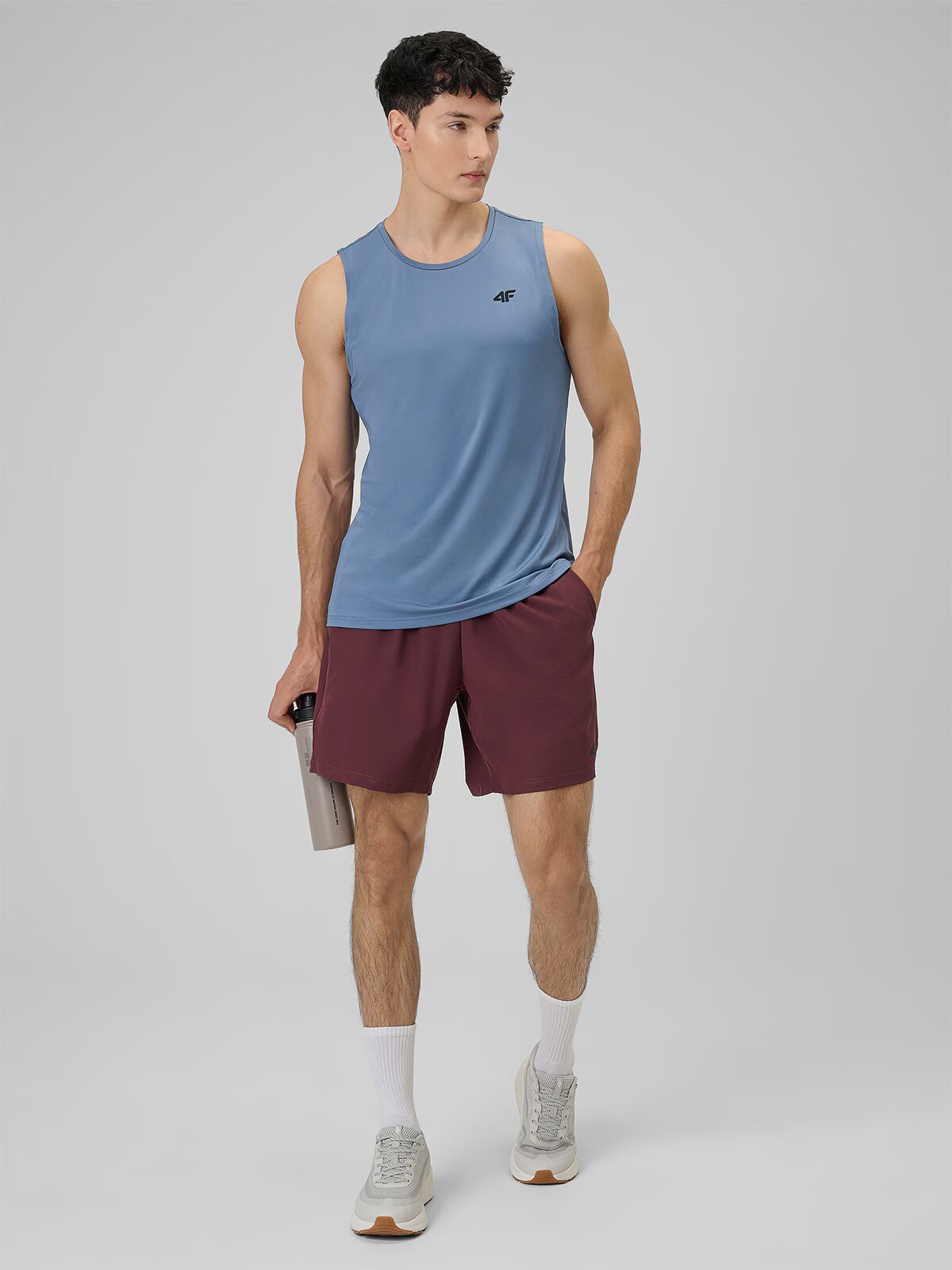 4F Tricou de antrenament regular cu uscare rapidă pentru bărbați - S