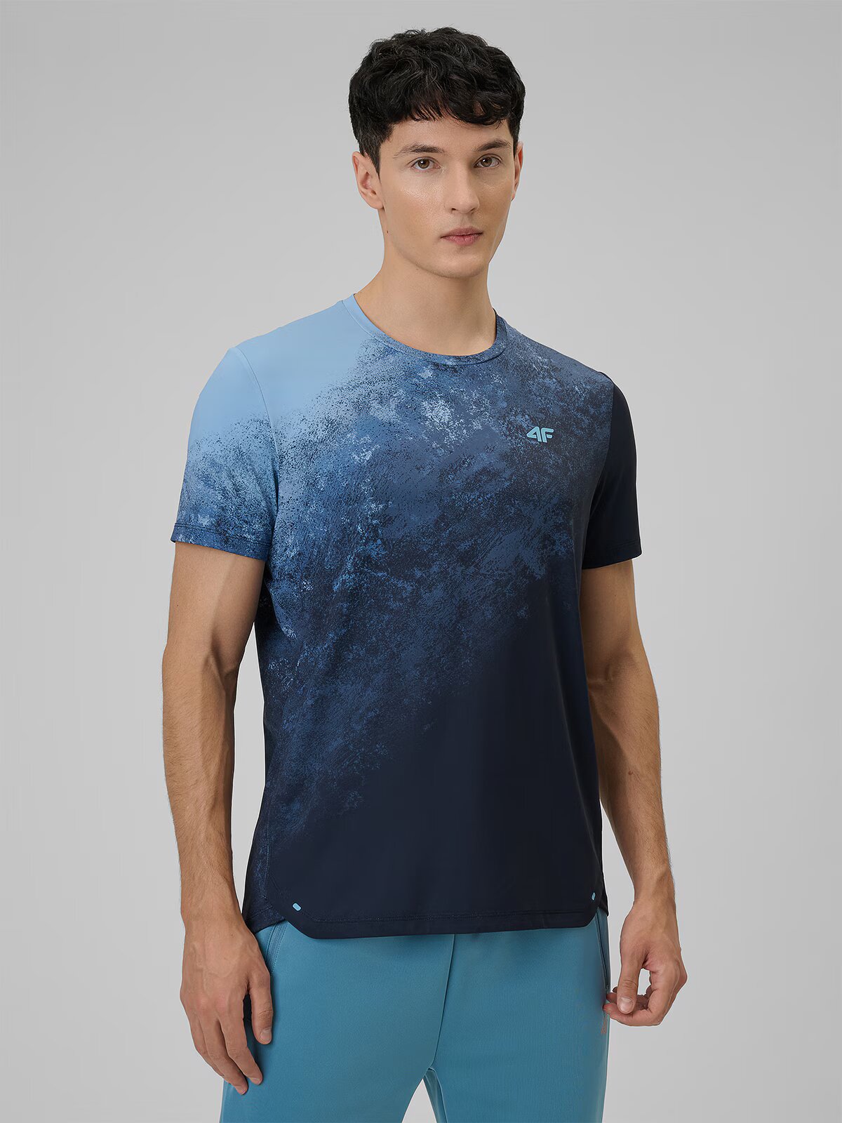4F Tricou de antrenament regular cu uscare rapidă pentru bărbați - S
