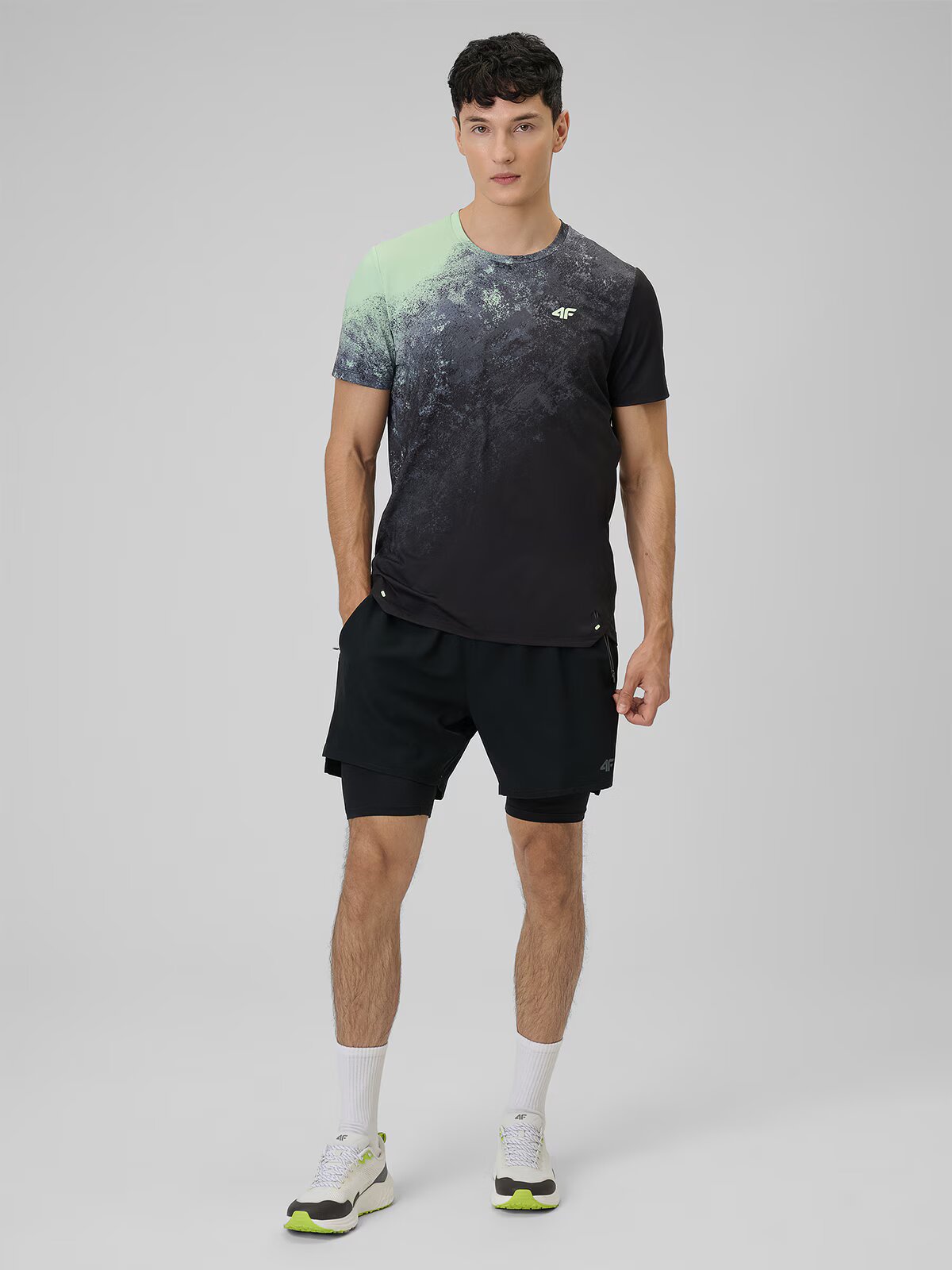 4F Tricou de antrenament regular cu uscare rapidă pentru bărbați - XL