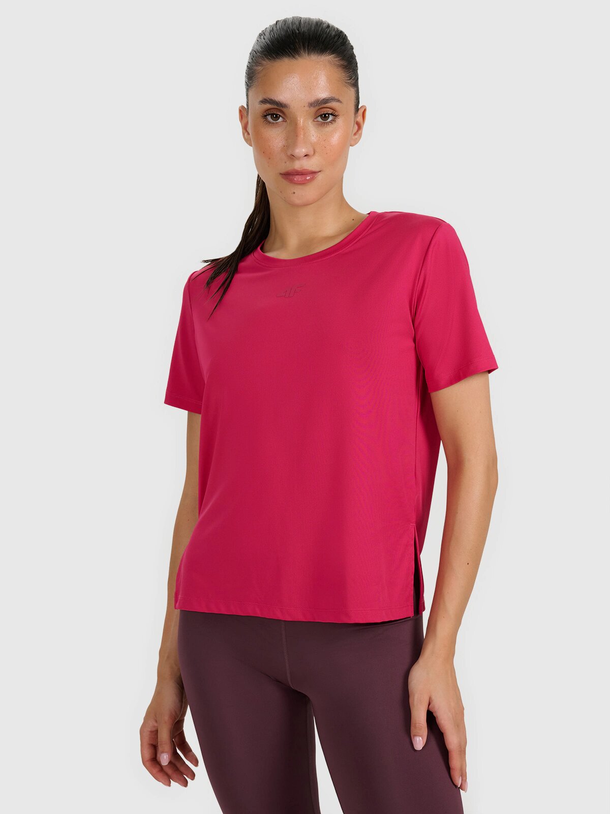 4F Tricou de antrenament regular cu uscare rapidă pentru femei - XS