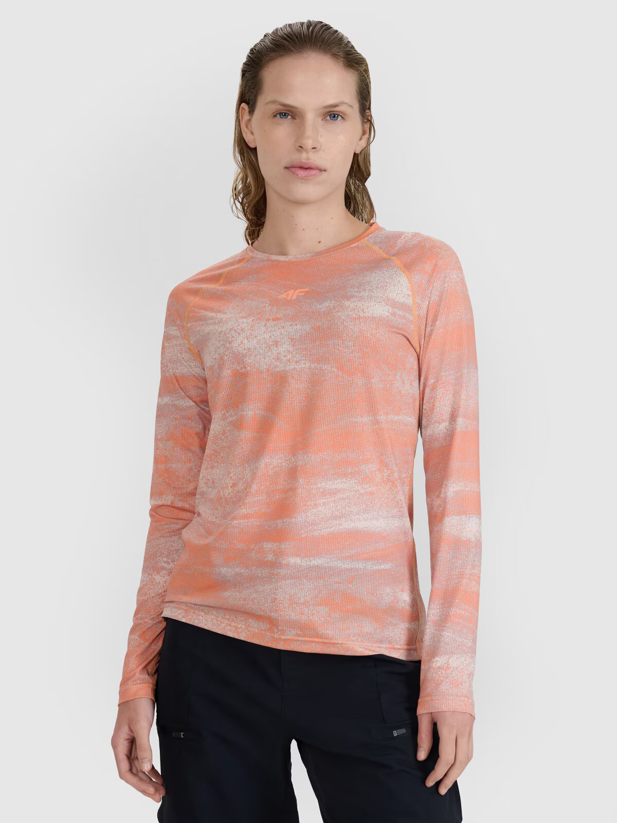 4F Tricou de ciclism cu mânecă lungă pentru femei - S
