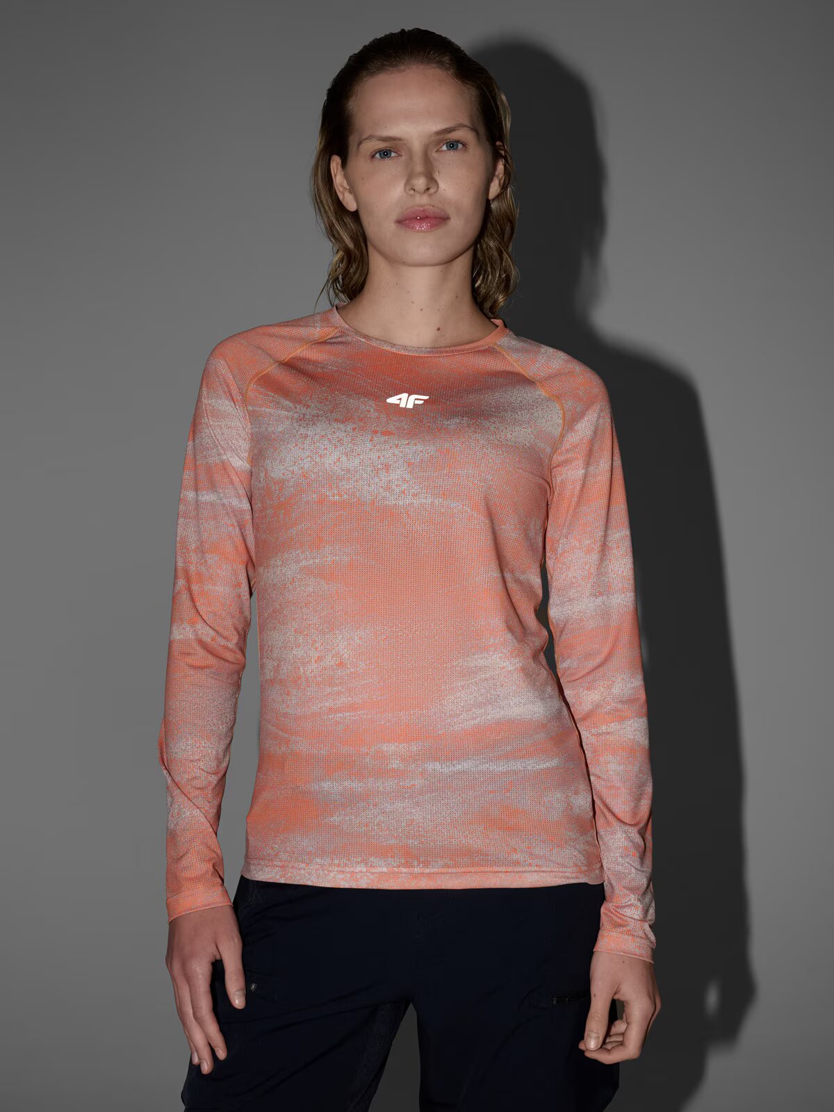 4F Tricou de ciclism cu mânecă lungă pentru femei - S