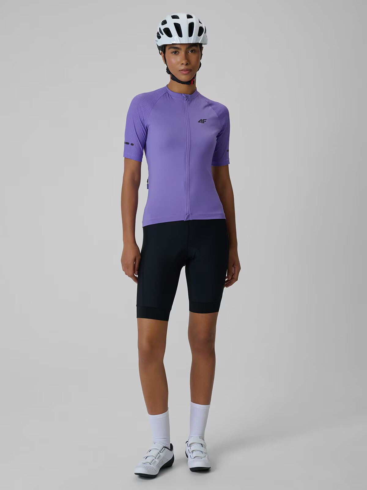 4F Tricou de ciclism pentru femei cu protecție UPF50+ - L