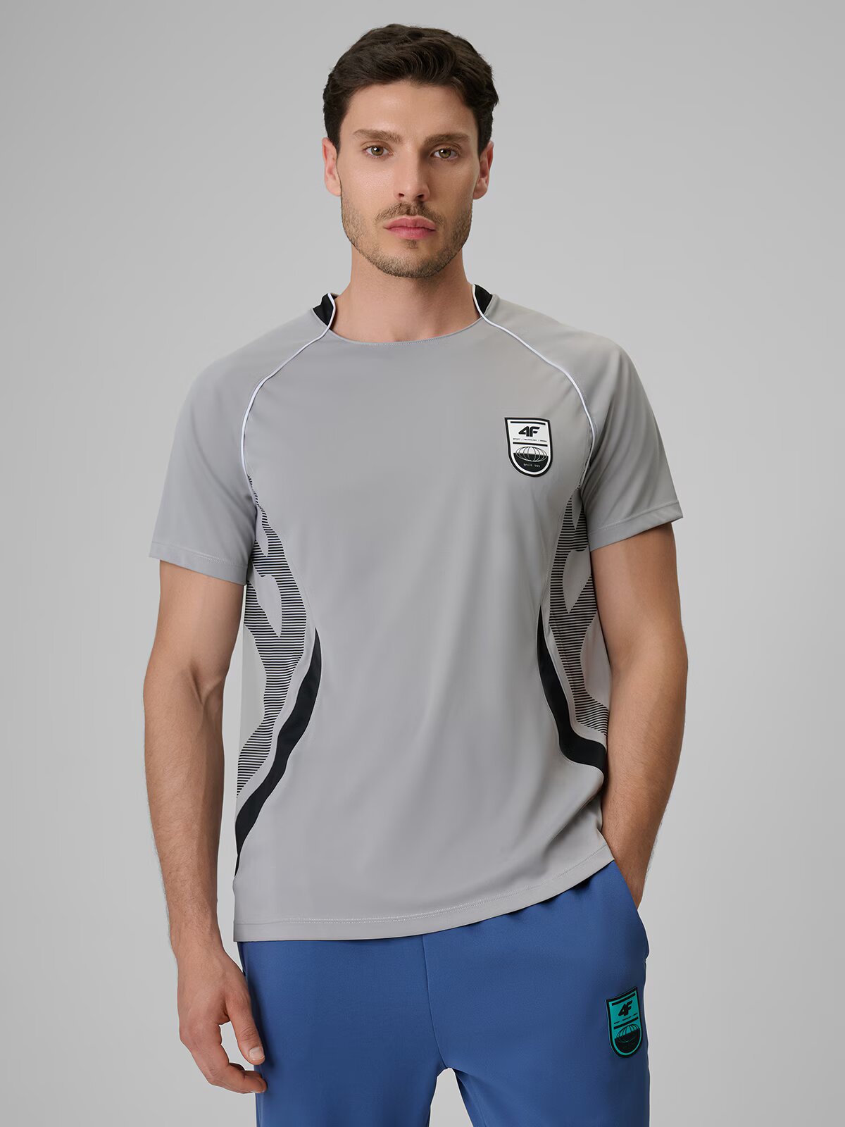 4F Tricou de fotbal regular cu uscare rapidă pentru bărbați - M
